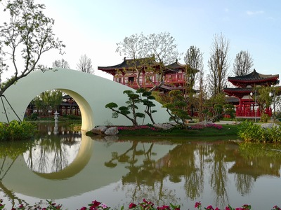 第十屆江蘇省園藝博覽會揚州園“月橋廣陵”設計