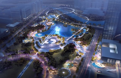 成都温江公园城市建设规划光华城市公园设计
